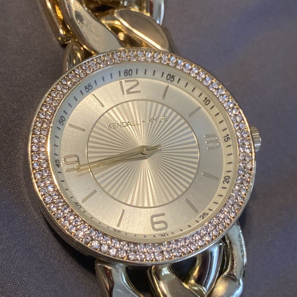 Kendall + Kylie Women's Watch Gold Tone Stainless Steel Quartz Crystal 38mm